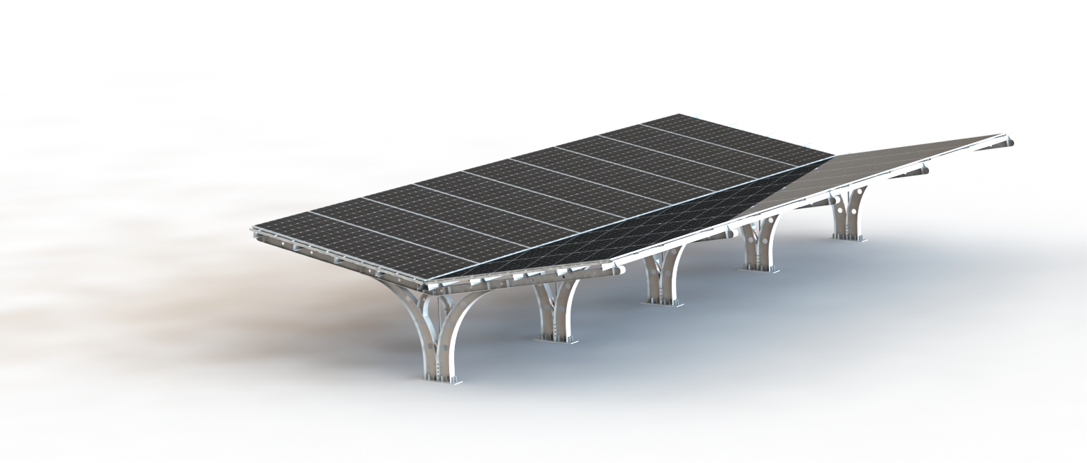 Steel carport mounting system